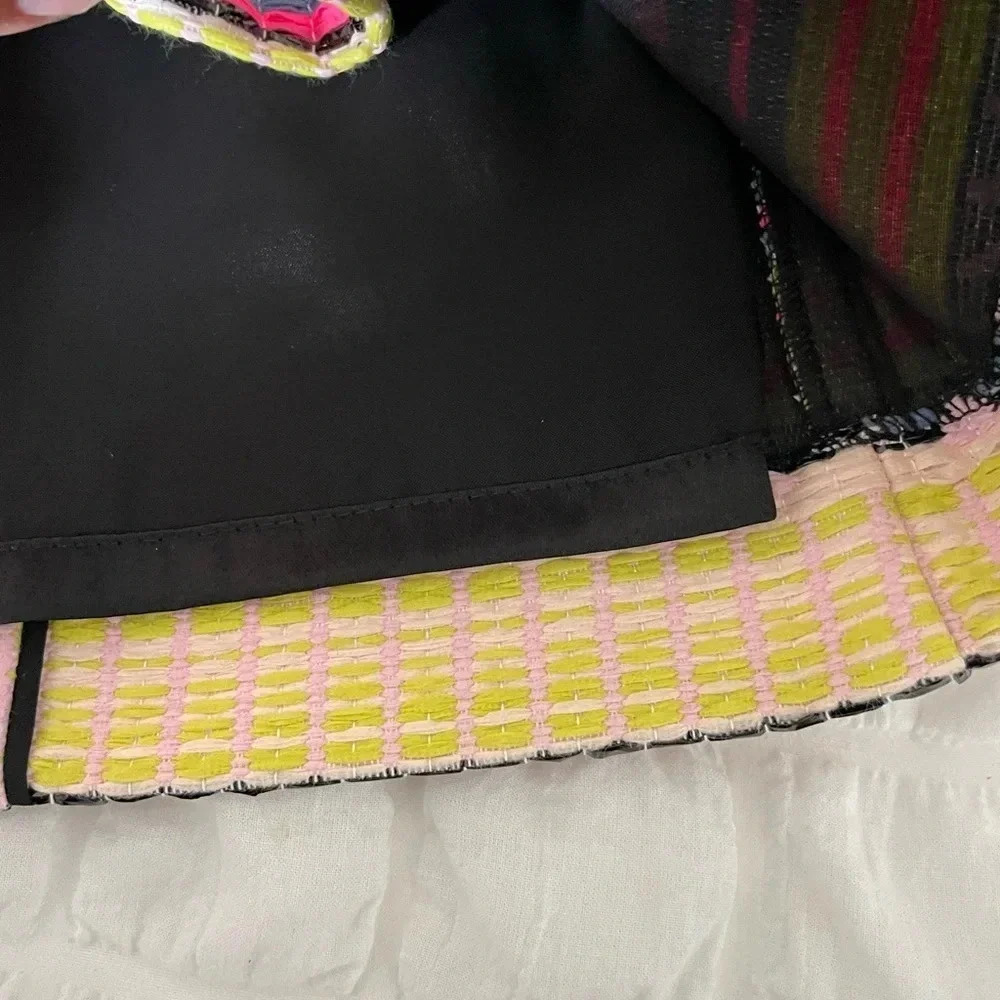 Milly Raffia neon tweed mini dress - Picture 10 of 11